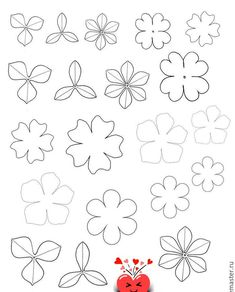 the four leaf clover pattern is shown in black and white