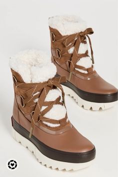 These boots are comfy and stylish! I share these and my other stylish winter favorites Sorel Winter Boots Outfit, Workwear Boots, Winter Boots Outfits, Sorel Winter Boots, Sorel Joan Of Arctic, Sorel Joan, Cold Weather Boots, Sorel Boots, Snow Boots Women