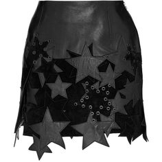 Anthony Vaccarello Mini Skirt With Patchwork Stars And Side Slit (€2.235) ❤ liked on Polyvore featuring skirts, mini skirts, eyelet skirt, high waisted skirts, short mini skirts, high rise skirts and short skirt Short Leather Skirt, High Waisted Leather Skirt, Vestiti In Jeans, Real Leather Skirt, High Waisted Short Skirt, Short Leather Skirts, Skirt Denim, Patchwork Skirt, Anthony Vaccarello