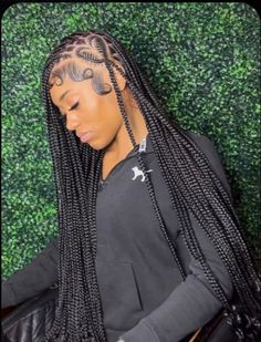 Small Knotless Box Braids With Heart, Cute Birthday Hairstyles Black Women Braids, Small Curly Knotless Braids, Birthday Hairstyles For Black Women Braids, Braids With Heart, Small Knotless, Black Kids Braids Hairstyles, Cornrows Braids For Black Women