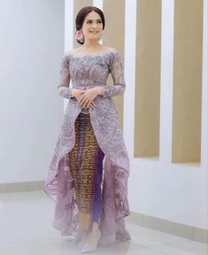 Mix And Match Outfits Hijab, Model Dress Kebaya, Kebaya Wedding, Kebaya Modern Dress, Gamis Dress, Fashion Dresses Formal, Kebaya Dress, Gowns Dresses Elegant, Batik Fashion