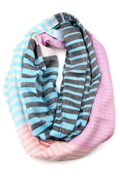 This icy blue and pink lavender blush striped infinity scarf will compliment your spring style and sass up your summer beach attire too. Effortlessly cool! Delicate - Gauzy - Rayon Acrylic Blend Size aprox. 72 inches round - 26 inch wide Weight 3.2 oz Imported Scarf Lavender Blush, Beach Attire, Chunky Scarves, Scarf Women Fashion, Festival Accessories, Pink Lavender, Circle Scarf, Icy Blue, Blue Hat