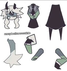 the paper doll is made to look like an anime character