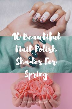 Those are my fave colors for spring! So if you’re a color of the season type of nail enthusiast like me, this post will definitely serve you well!💕 #NailDesigns #MakeupTutorials #NailArt #NailPolishShades #SpringShades Groovy Nails, Acrylic Nail Art Ideas, Nail Polish Shades, Beautiful Nail Polish, Gel Manicures, Colors For Spring, Nails Chrome, Beauty Corner, Diy Designs