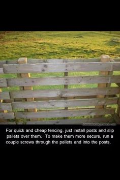 a wooden bench sitting on top of a lush green field next to a grass covered field