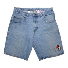 University of Georgia Bulldogs Vintage 90s Loose Fit Denim Jeans Shorts by True Fan NCAA Sportswear Medium Wash jean short Jorts , good pre owned condition / fits 37" , Please check all measurements before purchasing  37" waist / 13" rise / 48" hips / 11" inseam / 22" length Vintage Cotton Jean Shorts For Streetwear, Vintage Medium Wash Jean Shorts For Streetwear, Vintage Denim Shorts For Streetwear, Retro Blue Jean Shorts For Streetwear, Vintage Denim Blue Jean Shorts For Streetwear, 90s Light Wash Jean Shorts For Streetwear, Vintage Medium Wash Shorts For Streetwear, Vintage Jean Shorts, University Of Georgia