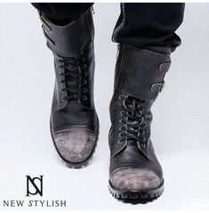 Military Vintage Biker Boots 20 Shoe Concept, Popular Boots, Mens Fashion Edgy, Mens Fashion Smart, Vintage Biker, Steampunk Costume, Sanya, Biker Boots, Motorcycle Boots