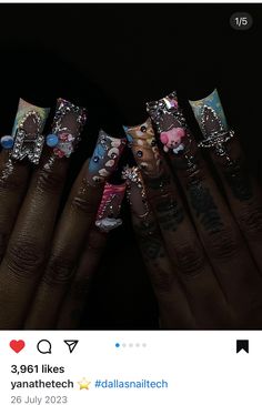 Nail Options, Birthday Nail, Short Square Acrylic Nails, Exotic Nails, Coffin Nails Long, Long Square Acrylic Nails, Unique Acrylic Nails