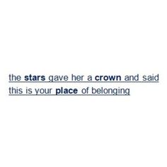 an image of the stars gave her crown and said this is your place of belonging