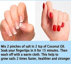 Nail Growth Tips, Natural Nail Care, Nail Care Tips, How To Grow Nails, Nail Growth, Strong Nails, Nail Health, Healthy Nails, Beauty Skin Care Routine