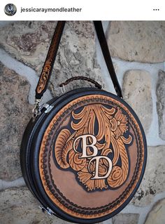 Leather Rope Can Cover, Unique Leather Bag, Tooled Leather Handbags, Cowhide Purse, Tooled Leather Purse, Tooled Leather Bag