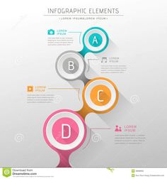 modern info graphics design with circles and arrows