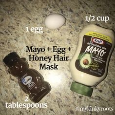 Hey yall! My Kinky Roots is back with another DIY hair mask. I have fallen in love with experimenting with different ingredients to see how my hair will react. This… Mayo Hair Mask, Honey Hair Mask, Hey Yall, Hair Masks, Hair Regimen, Homemade Hair Products, Diy Hair Mask, Honey Hair, 4c Hair