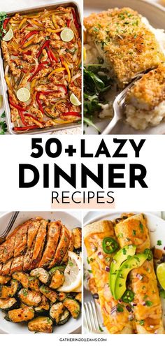 easy dinner recipes Lazy Dinner Recipes, Dinner Recipes 30 Minutes, Lazy Dinner, Top Dinner Recipes, Lazy Dinners, Quick And Easy Dinner Recipes, Simple Family Meals, Gourmet Meals