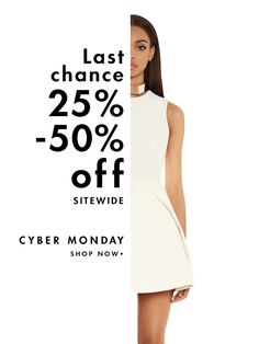 a woman in a white dress with the words last chance 25 % off