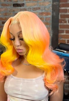 Colored Hair On Dark Skin Women, Wig Colors Black Women, Frontal Styles, Bday Outfits, Hair Aesthetics, Wigs Hairstyles, Event Hairstyles, Bang Wig, Teenage Hairstyles