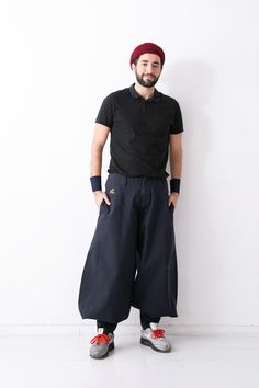 The right fit for muscular builds. Crafted from a thick and robust cotton material with double reinforcement in key areas, it gives you an optimal comfort and ease of movement for your work occasion. This model is our most iconic Tobi pants, made with ball biowash process fabrics, eco-friendly, sustainable, soft and comfortable. This is a versatile essential to get in your wardrobe. *What is ball biowash process? The ball biowash process is a natural damaging technic using special enzymes. It ma Japanese Construction, Tobi Pants, The Shins, Clothing Inspiration, Red Pattern, Jodhpur, Navy Color, Pants Outfit, Cotton Material