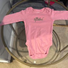 Pink Long Sleeve Onesie From The Children’s Place. Never Worn And In Perfect Condition. Long Sleeve Pink Onesie For Playwear, Pink Long Sleeve Onesie For Playwear, Pink Cotton Onesie For Spring, Cute Pink Long Sleeve Onesie, Casual Pink Onesie For Playtime, Playful Pink Tops For Babies, Playful Pink Tops For First Birthday, Pink Cotton Onesie For Playtime, Casual Pink Onesie For Spring