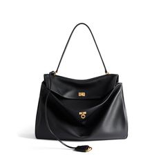 rodeo large handbag Large Black Handbags, Balenciaga Store, Bags 2024, Large Leather Bag, Black Balenciaga, Balenciaga Handbags, Leather Key Holder, Dream Aesthetic, Balenciaga Women