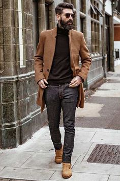 Stay Stylish This Winter: 20+ Top Winter Outfits for Men 17 Barber Fashion, Men Dressing, Business Casual Jeans, Men Attire, Smart Attire, Business Attire For Men, Business Casual Dress Code, Business Casual Winter, Polo Fashion