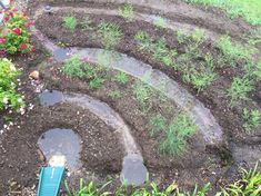 the garden is ready to be planted and used as a planter for flowers or herbs