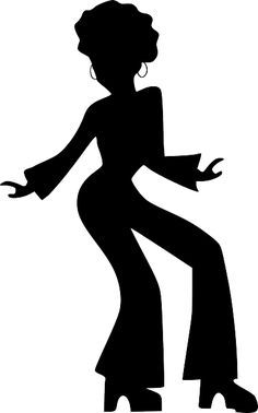 the silhouette of a woman in long dress and hat with her arms out, dancing