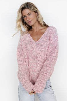 Rosie Knit Sweater | Soft Pink - Baltic Born Pink Fall Outfits, Wishlist Clothes, Light Pink Sweater, Emma Style, Pink Fall, Xmas Outfits, Everyday Sweater, Sweater Chunky, Baltic Born