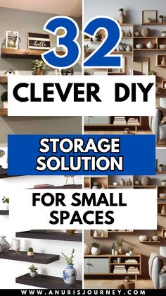 storage solution for small spaces with text overlay