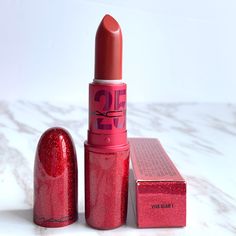 Mac Matte Lipstick '25 Viva Glam I'. Limited Edition. New With Box. Full Size Mac Chili Lipstick, Russian Red Mac Lipstick, Mac Retro Matte Lipstick, Mac Lipstick Shades, Mac Viva Glam, Lipstick Style, Mac Cosmetics Lipstick, Frosted Lipstick, Mac Retro Matte