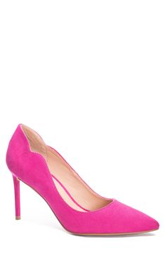 Perfectly poised and fit for any occasion, this classic pointy-toe pump is lifted by a slender heel. 3 1/4" heel Synthetic upper, lining and sole Imported Pink Pointed Toe Court Shoes With Sculpted Heel, Feminine Pink Court Shoes With 4-inch Heel, Elegant Pink Court Shoes With Sculpted Heel, Pink Pointed Toe Feminine Heels, Pink Heels With Sculpted Heel And Pointed Toe, Pink Formal Court Shoes With Deep Heel Cup, Formal Pink Court Shoes With Deep Heel Cup, Pink Pointed Toe Court Shoes With Padded Heel, Pink Pointed Toe Court Shoes For Spring