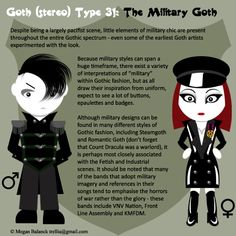 Military Chic, Dark Mori, Victorian Goth, Romantic Goth