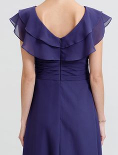 A-Line Mother of the Bride Dress Formal Open Back Elegant V Neck Floor Length Chiffon Short Sleeve No with Sash / Ribbon Crystal Brooch Purple Chiffon Dress For Formal Occasions, Elegant Purple Chiffon Dress, Chiffon Shorts, Bridesmaid Dresses Prom, Mother Of The Bride Dress, Wholesale Dress, Crystal Brooch, Dress Formal, Wedding Bridesmaid Dresses