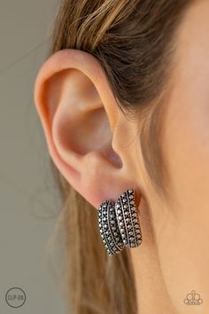 Earrings Texture Twist Silver ✨ Clip-On Earrings Coordinates Jewelry, Inexpensive Jewelry, Silver Frames, Paparazzi Accessories, Paparazzi Jewelry, Kids Jewelry, Boutique Jewelry, Silver Studs, Clip On Earrings