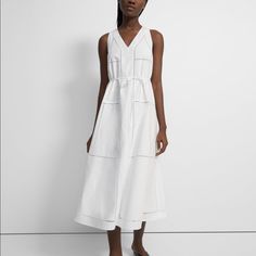 Dress Is Brand New Without Tags Marrakech Style, Midi Dress White, Theory Dress, Tiered Maxi Skirt, Sleeveless Midi Dress, Eyelet Dress, White Midi Dress, Midi Length Dress, Midi Dress Sleeveless