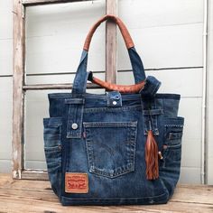 XXL Bag Levis Bag Denim Bag Lots of Pockets Recycled | Etsy Blue Jeans With Pockets For Everyday, Denim Clutch Bags, Blue Jean Purses, Everyday Shoulder Bag, Denim Clutch, Denim Shoulder Bag, Large Beach Bags, Denim Purse, Denim Shoulder Bags