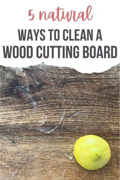 how to clean and sanitize a wood cutting board Lemon Baking, Lemon Cleaning, Homemade Cleaners Recipes, Baking Soda Vinegar, Baking Soda Cleaning, Cleaner Recipes, Disinfectant Spray, Cleaning Wood, Cleaners Homemade