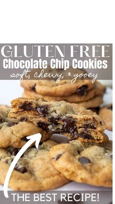 gluten free chocolate chip cookies Soft And Chewy Gluten Free Chocolate Chip Cookies, Gluten And Sugar Free Chocolate Chip Cookies, Chocolate Chip Cookies With Gluten Free Flour, Gluten Free Cookie Pizza, Homemade Gluten Free Chocolate Chip Cookies, Gluten Chocolate Chip Cookies, Gluten Free Chocolate Chip Cookies Almond Flour, Fluffy Gluten Free Chocolate Chip Cookies, Bobs Red Mill Gluten Free Cookies