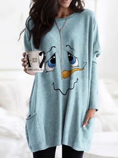 SPU:E5GSHAJD4AEClothes Length:Mid-longSleeve Length:Long sleeveElasticity:Micro-ElasticityThickness:LightweightMaterial:JerseyNeckline:Crew NeckPattern:Christmas SnowmanStyle:CasualTheme:Winter,Spring,AutumnColor:BlueSize:S,M,L,XL,XXL,3XLFabric:Polyester95%; Spandex5%Size Chart SizeSleeve Length Length Bust cminchcminchcminchS28.511.283.532.912147.6M2911.48533.512649.6L29.511.686.534.113151.6XL3011.88834.613653.5XXL30.51289.535.214155.53XL3112.29135.814657.5 Long Sleeve T-shirt For Winter Loungewear, Casual Winter Tops With Cartoon Print, Casual Christmas Long Sleeve Tops, Winter Holiday Long Sleeve T-shirt, Casual Long Sleeve Christmas Tops, Long Sleeve Cartoon Print T-shirt For Winter, Winter Cartoon Print Tops For Loungewear, Fall Cartoon Print Tops For Loungewear, Casual Long Sleeve Holiday Tops