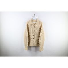 Vtg 50s Womens Large Antler Button Wool Knit Donegal Fisherman Cardigan Sweater Womens Sweater Comes from a smoke-free household Womens size Large (no tag, check measurements) Measurements are: 20.5 inches underarm to underarm 26 inches top to bottom Beige Wool US Shipping is FREE, Canada is $15 and International is $24 Check out my other items in my store! W826 Classic Winter Polo Sweater With Buttons, Collared Wool Sweater With Buttons, Beige Wool Cardigan With Button Closure, Classic Beige Sweater With Buttons, Wool Collared Cardigan With Button Closure, Collared Beige Sweater With Button Closure, Beige Collared Sweater With Button Closure, Vintage Knitted Sweater Coat With Long Sleeves, Vintage Knitted Long Sleeve Sweater Coat