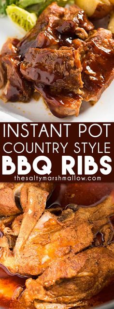 instant pot roast country style bbq ribs