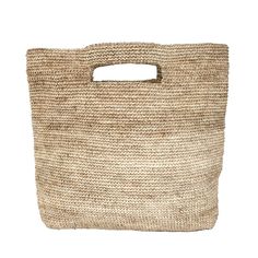 "A unique piece handmade specially for you! This beautiful handwoven tote is made by artisans from Santander, Colombia. 100% made of Fique natural fiber, a plant similar to Agave, it is the perfect summer accessory to be used out in the city or to spend a day at the beach. With two easy to carry top handles, you will want to carry it around everywhere you go! Approximate Dimensions: Width: 15.5\" / 40 cm Height: 13.8\" / 35 cm Depth: 2.4\" / 6 cm All of our bags are 100% handmade from natural fi Eco-friendly Fair Trade Natural Beach Bag, Handwoven Natural Color Beach Bag, Eco-friendly Handwoven Natural Beach Bag, Handwoven Natural Fiber Beach Bag, Eco-friendly Handwoven Rectangular Straw Bag, Eco-friendly Natural Handwoven Beach Bag, Natural Handwoven Natural Fiber Beach Bag, Fair Trade Natural Crochet Bag For Travel, Natural Straw Bags With Fair Trade