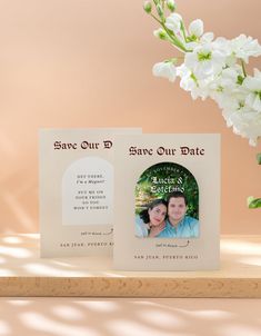 Unique Wedding Ideas - Magnet Save the Dates Wedding Facts, Magnet Save The Date, Wedding Trivia, Save Our Date, Vow Book, Save The Date Magnets, Custom Drawing, Wedding Color Palette, Save The Date Invitations