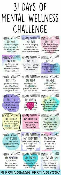 Mental Wellness Challenge, Mental Health Challenge, Motivasi Diet, Wellness Challenge, Fitness Trends, Mental Training, 31 Days, Health Challenge, Mental And Emotional Health