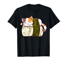 PRICES MAY VARY. Lightweight, Classic fit, Double-needle sleeve and bottom hem Premium Gift Idea, Sushi Cat, Cat Kawaii, Japanese Tshirt, Anime Shirt, Anime Kawaii, Branded T Shirts, Custom Tshirts, Print T Shirt