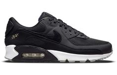 Nike Air Max 90 AIK Fotboll DJ4602-001 Black Nike Air Max For Sports, Nike Air Max For Sports, Nike Air Max Black Sports Shoes, Black Sneakers With Air Max Cushioning For Sports, Jordan 11 Women, Vapour Max Nike, Air Jordans Women, Nike Sacai, Air Max 90 Premium