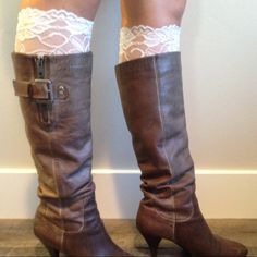 Lace Boot Cuff Gives Your Outfits A Little Extra Something! Can Be Used At All Seasons Of The Year. We Love This Extra Special Look. One Size Fits Most Boots With Leg Warmers, Lace Boot Cuffs, Boots Aesthetic, Laced Boots, Boot Cuff, Shoe Ideas, Shoe Inspo, Boot Cuffs, Swag Shoes