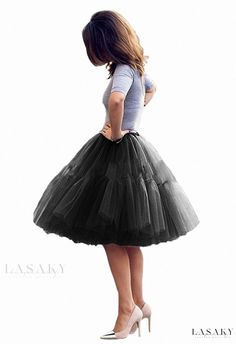 Lasaky - Elegant Silk Wrap Dress Tutu En Tulle, Womens Tulle Skirt, Tule Rok, Gonna In Tulle, Tutu Ballet, Hoop Skirt, Mid Skirt, Tulle Tutu Skirt, Princess Skirt