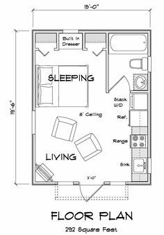 the floor plan for a small house