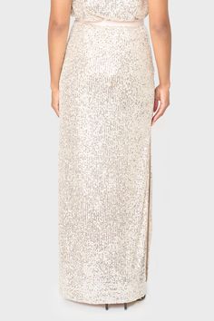 FINAL SALE: No returns or exchanges. This long sequin maxi skirt features an all-over embellished design for a chic occasion-ready must-have. Style with the matching blazer for full GLAM, or casually with a white blouse or favorite tee for every day. 95% Polyester | 5% Spandex Dry Clean Only Length 39 1/2" (size small) Danielle is 5'3 and wearing size XS Sequin Maxi Skirt, Maxi Sequin Skirt, Sparkle Skirt, Full Glam, Sequin Maxi, Layer Dress, White Blouse, Fall Dresses, Final Sale