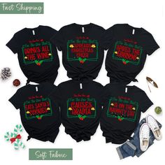 Make your family holiday gatherings even more fun with our Unisex  matching family Christmas group shirts! These funny, festive tees are perfect for families looking to add humor and holiday spirit to their celebrations. Family-Friendly Designs - Perfect for families who want to coordinate with fun and festive holiday humor. Ideal for Group Outfits - These matching shirts are great for family reunions, Christmas parties, or family photos. Soft and Comfortable - High-quality, soft materials that Casual T-shirt For Family Christmas, Casual Family Christmas T-shirt, Cheap Family Christmas T-shirt, Red Family Matching T-shirt For Christmas, Festive Family Matching T-shirt For Holidays, Xmas Shirts, Group Shirts, Holiday Humor, Christmas Drinks